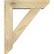 Ekena Millwork Traditional Slat Rough Sawn Bracket w/ Offset Brace, Douglas Fir, 6"W x 22"D x 26"H BKT0604X22X26TRA06RDF - alternate 3